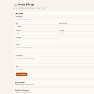 Father's Day Gift for Home Brewers | Personalized Digital Brew Log — Batch Tracker, Fermentation Log & Tasting Notes image 7