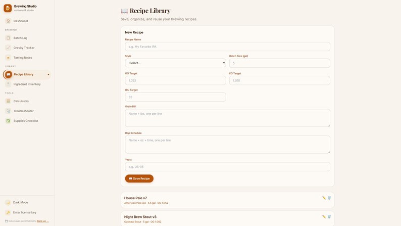 Father's Day Gift for Home Brewers | Personalized Digital Brew Log — Batch Tracker, Fermentation Log & Tasting Notes image 7