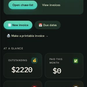 Invoice & Payment Tracker App | Offline Small Business Client Payment Log | Aging Report, Deposit and Partial Payments, Printable Invoices image 10