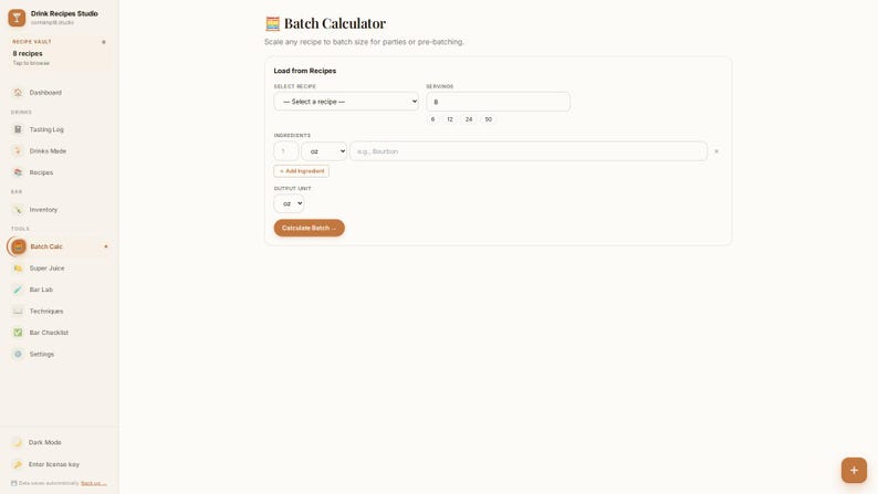 Cocktail Recipe Tracker App | Offline Bar Inventory, Tasting Log (Digital Download) image 5