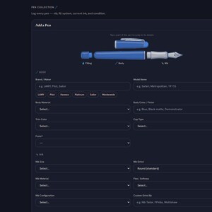Fountain Pen Studio | Digital Collection Tracker, Ink Log, Maintenance (HTML File) image 7