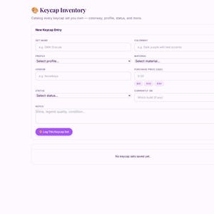Father's Day Gift for Keyboard Enthusiasts | Personalized Digital Keyboard Tracker — Build Log, Switch Inventory & Group Buys image 6