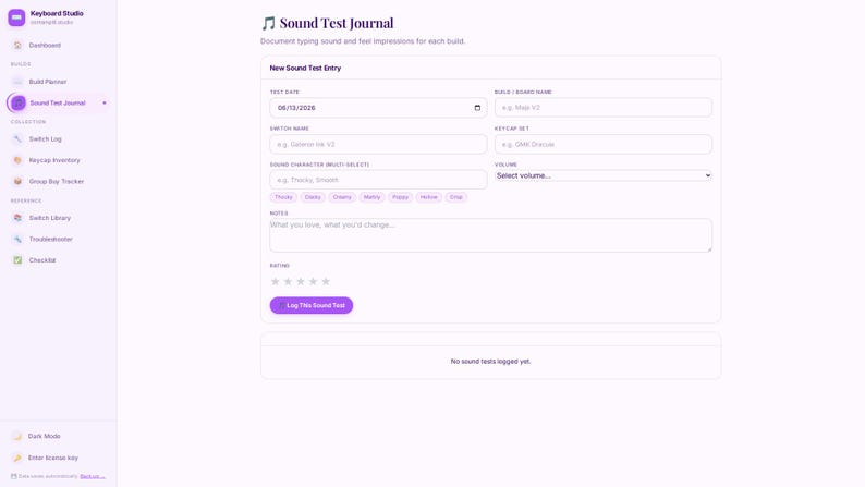 Father's Day Gift for Keyboard Enthusiasts | Personalized Digital Keyboard Tracker — Build Log, Switch Inventory & Group Buys image 7