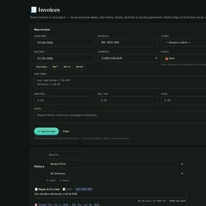 Invoice & Payment Tracker App | Offline Small Business Client Payment Log | Aging Report, Deposit and Partial Payments, Printable Invoices image 7