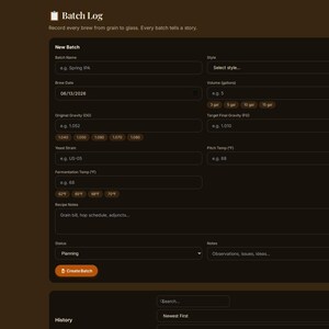 Father's Day Gift for Home Brewers | Personalized Digital Brew Log — Batch Tracker, Fermentation Log & Tasting Notes image 14