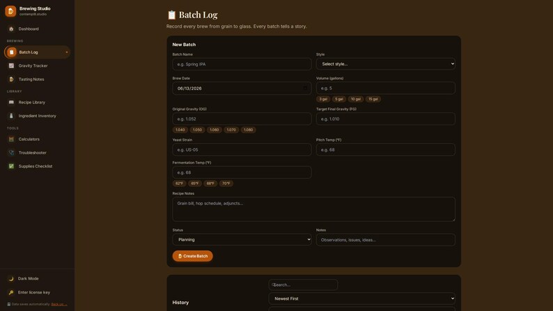 Father's Day Gift for Home Brewers | Personalized Digital Brew Log — Batch Tracker, Fermentation Log & Tasting Notes image 14