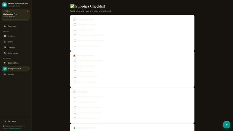 Invoice & Payment Tracker App | Offline Small Business Client Payment Log | Aging Report, Deposit and Partial Payments, Printable Invoices image 5