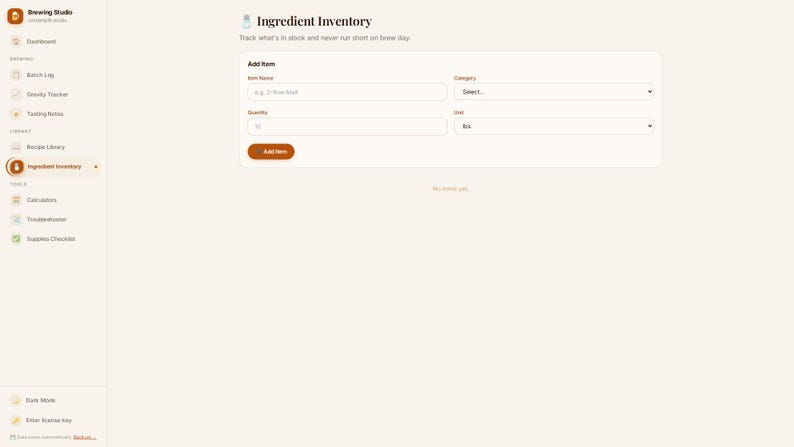 Father's Day Gift for Home Brewers | Personalized Digital Brew Log — Batch Tracker, Fermentation Log & Tasting Notes image 5