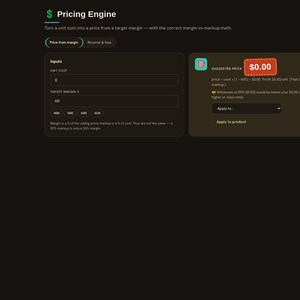 Rezept Kosten & Preise Rechner App | Home Baker, Maker Profit Marge Werkzeug | Bearbeiten Sie den Preis einmal für jedes Produkt Offen Bild 4