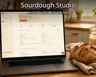 Sourdough Studio Baking Tracker | Digital Sourdough Companion (Offline App)