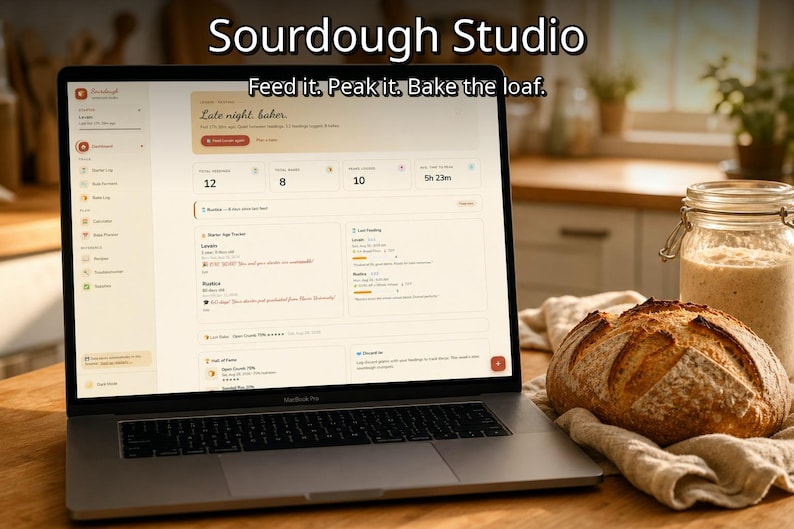 Sourdough Studio Baking Tracker | Digital Sourdough Companion (Offline App) image 1