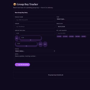 Father's Day Gift for Keyboard Enthusiasts | Personalized Digital Keyboard Tracker — Build Log, Switch Inventory & Group Buys image 13