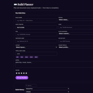 Father's Day Gift for Keyboard Enthusiasts | Personalized Digital Keyboard Tracker — Build Log, Switch Inventory & Group Buys image 12