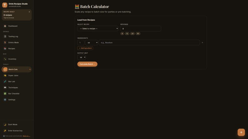 Cocktail Recipe Tracker App | Offline Bar Inventory, Tasting Log (Digital Download) image 16