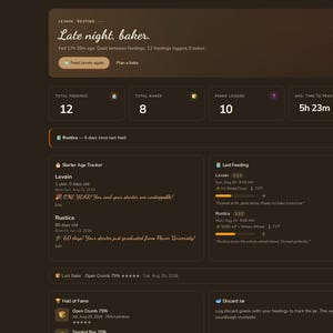 Sourdough Studio Baking Tracker | Digital Sourdough Companion (Offline App) image 2