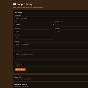 Father's Day Gift for Home Brewers | Personalized Digital Brew Log — Batch Tracker, Fermentation Log & Tasting Notes image 15