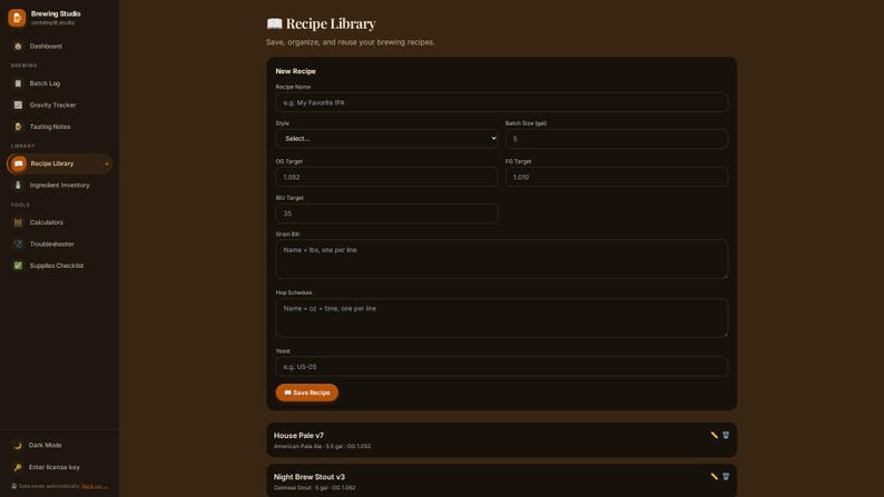 Father's Day Gift for Home Brewers | Personalized Digital Brew Log — Batch Tracker, Fermentation Log & Tasting Notes image 15