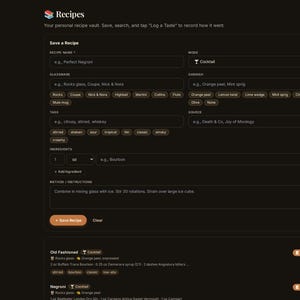 Cocktail Recipe Tracker App | Offline Bar Inventory, Tasting Log (Digital Download) image 19