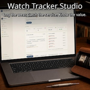 Watch Collection Tracker & Service Log App | Offline Wear Rotation, Value Export