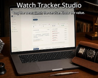 Watch Collection Tracker & Service Log App | Offline Wear Rotation, Value Export