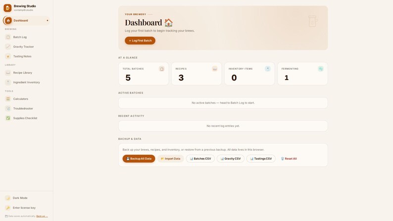 Father's Day Gift for Home Brewers | Personalized Digital Brew Log — Batch Tracker, Fermentation Log & Tasting Notes image 2