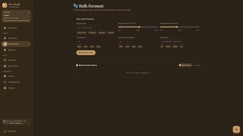 Sourdough Studio Baking Tracker | Digital Sourdough Companion (Offline App) image 3