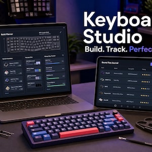 Father's Day Gift for Keyboard Enthusiasts | Personalized Digital Keyboard Tracker — Build Log, Switch Inventory & Group Buys image 1
