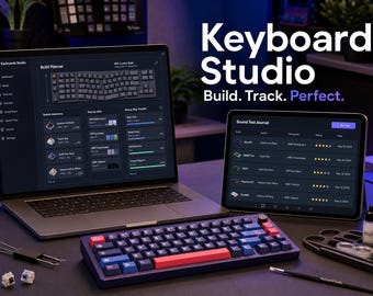 Father's Day Gift for Keyboard Enthusiasts | Personalized Digital Keyboard Tracker — Build Log, Switch Inventory & Group Buys