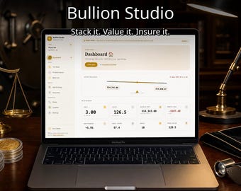 Bullion Tracker App | Gold Silver Stack Inventory, Cost Basis, Insurance (Offline)