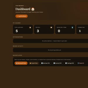 Father's Day Gift for Home Brewers | Personalized Digital Brew Log — Batch Tracker, Fermentation Log & Tasting Notes image 11
