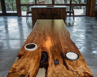 Unique 3.0m Dining Table – 50,000-Year-Old Ancient Kauri, Luxury Natural Wood