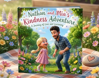 Personalized Father's Day Book, Custom Name Kindness Adventure Story, Father Daughter Keepsake Gift, Personalized Dad Storybook