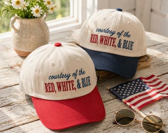 Embroidered Patriotic Trucker Hat , Courtesy of the Red White and Blue Cap