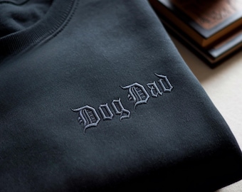 Sudadera minimalista bordada para papás de perros, regalo para el Día del Padre