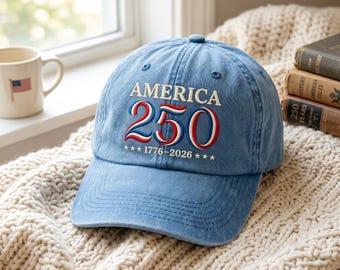 Chapeau brodé USA 250 ans, casquettes Patriotic America 1776 2026, chapeaux drapeau USA