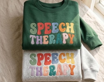 Sweat-shirt d'orthophonie brodé, t-shirt d'orthophoniste, chemise SLPA
