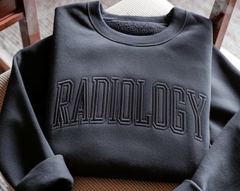 Sudadera de radiología bordada, camiseta de radiólogo, camisetas de técnico de radiología, regalo para técnico de rayos X