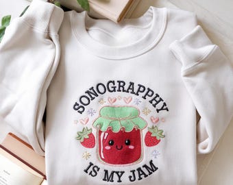 Sudadera bordada "La sonografía es mi pasión", regalo para técnicos de ultrasonido