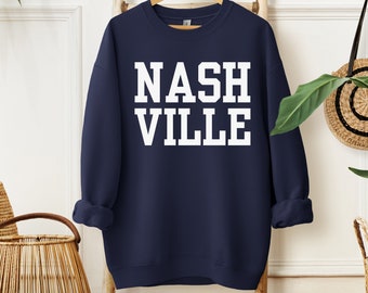 Nashville Bachelorette Sweatshirt Girls Trip Crewneck Nashville Birthday Trip Tennessee Preppy Outfit