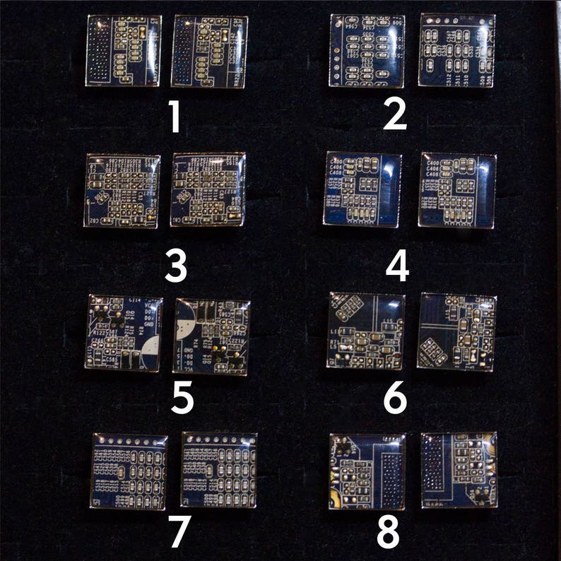 mens gift father/'s gift gift for him wedding cuff links Dark Blue Cufflinks unique circuit board cufflinks in darkest blue color