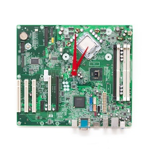 Unique Wall clock - recycled Computer motherboard, green - ready to ship