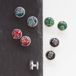 Circuit board Tuxedo Shirt Stud, 10mm, Tux Stud Button