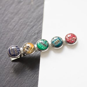 Colorful hair clip made with recycled circuit board, hair barrette, unique hair accessory