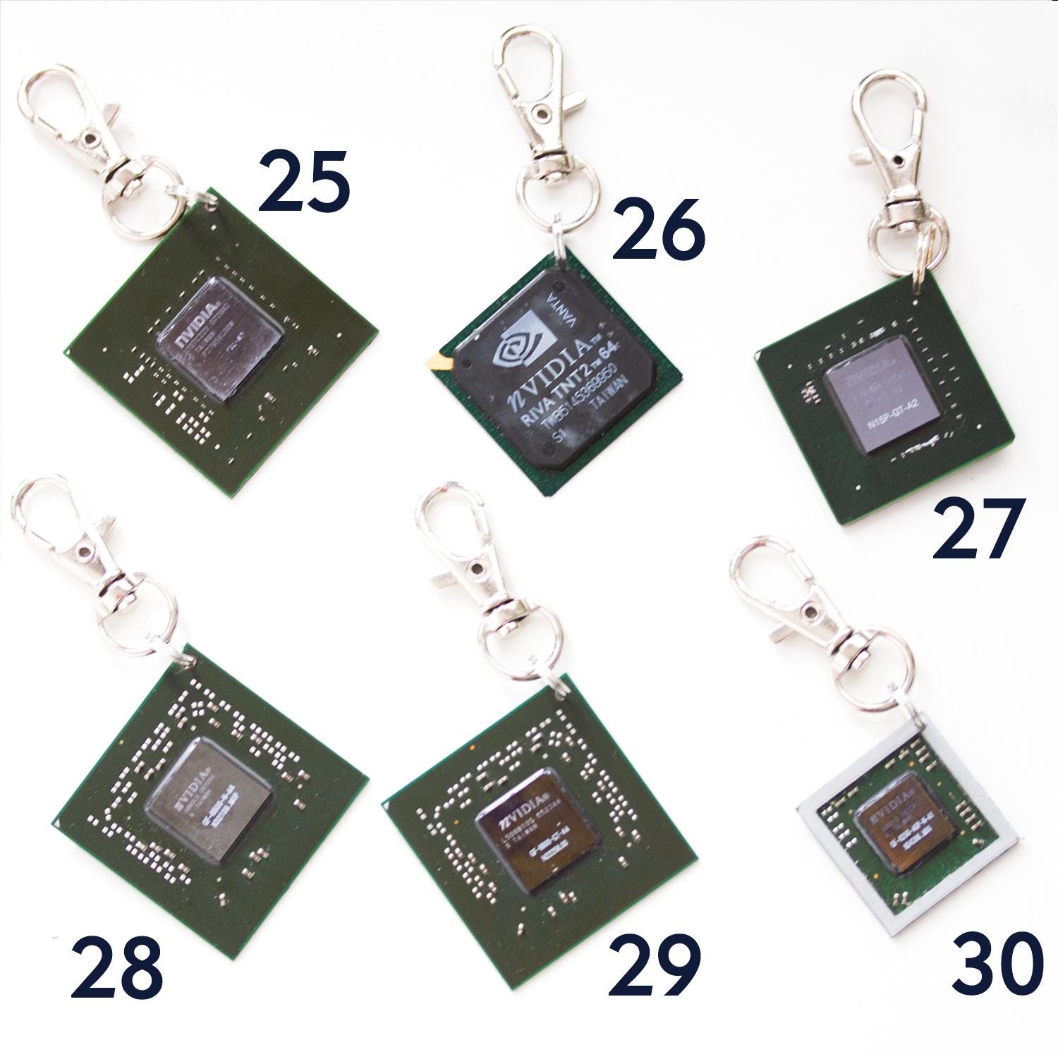 アクセサリー Chipo Chipset Keychain, Recycled Computer Keychain, Nvidia Graphic