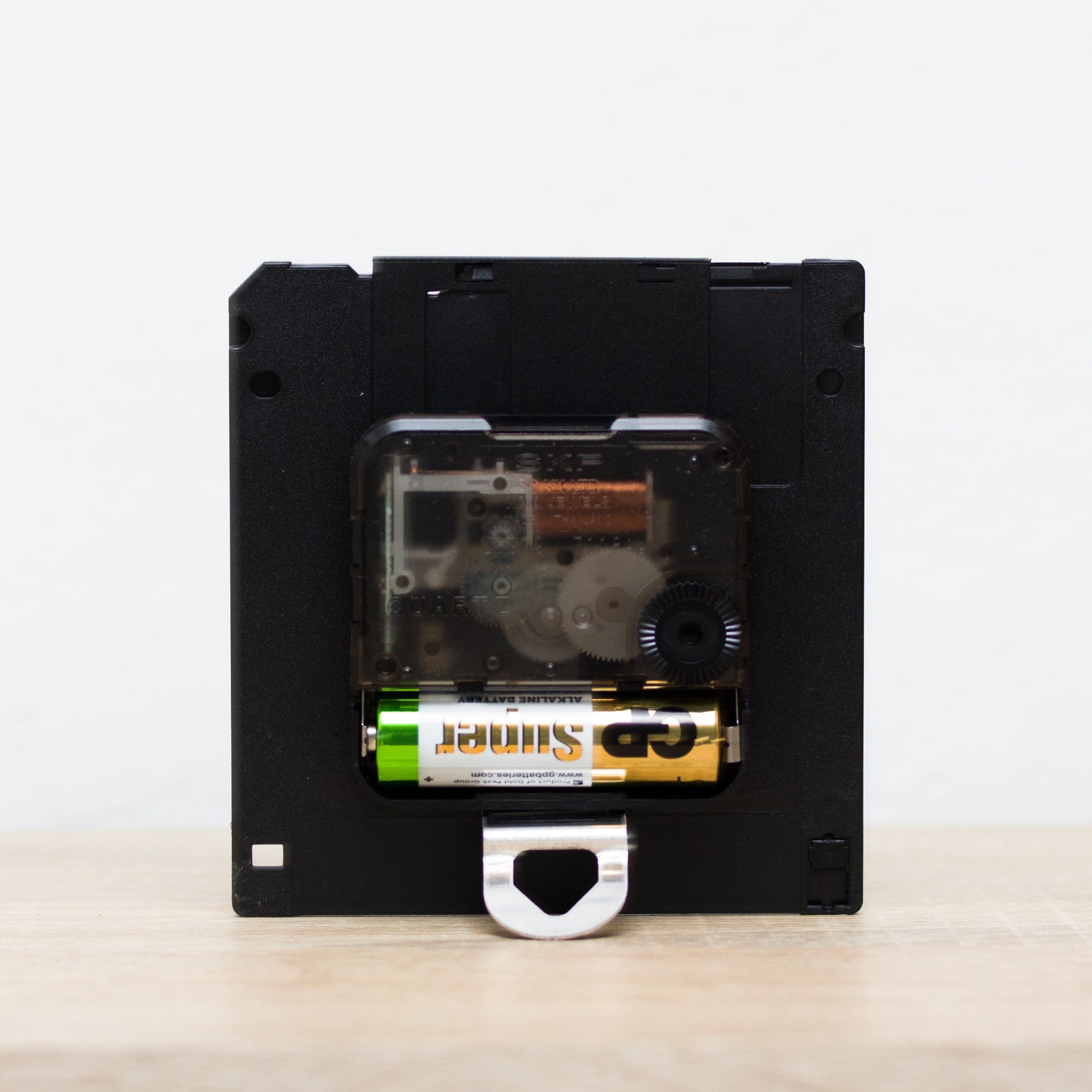 Unique Desk Clock Black Recycled Floppy Disk Clock Ready to Etsy