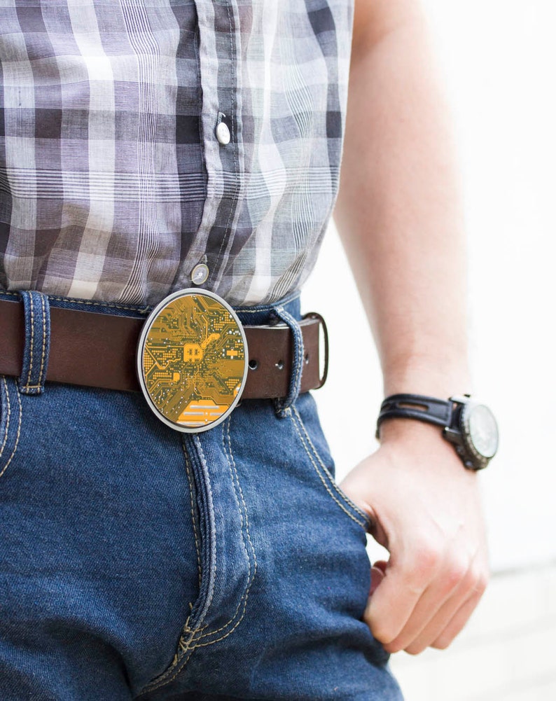 Men's Belt buckle Big Geeky Belt buckle Yellow / Olive Etsy