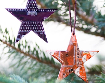 Star Christmas ornament - Holiday decor - geeky Christmas