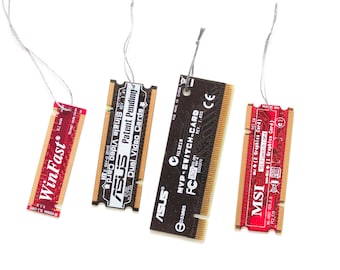 Circuit board bookmark, Recycled computer bookmark, gift for techie nerd