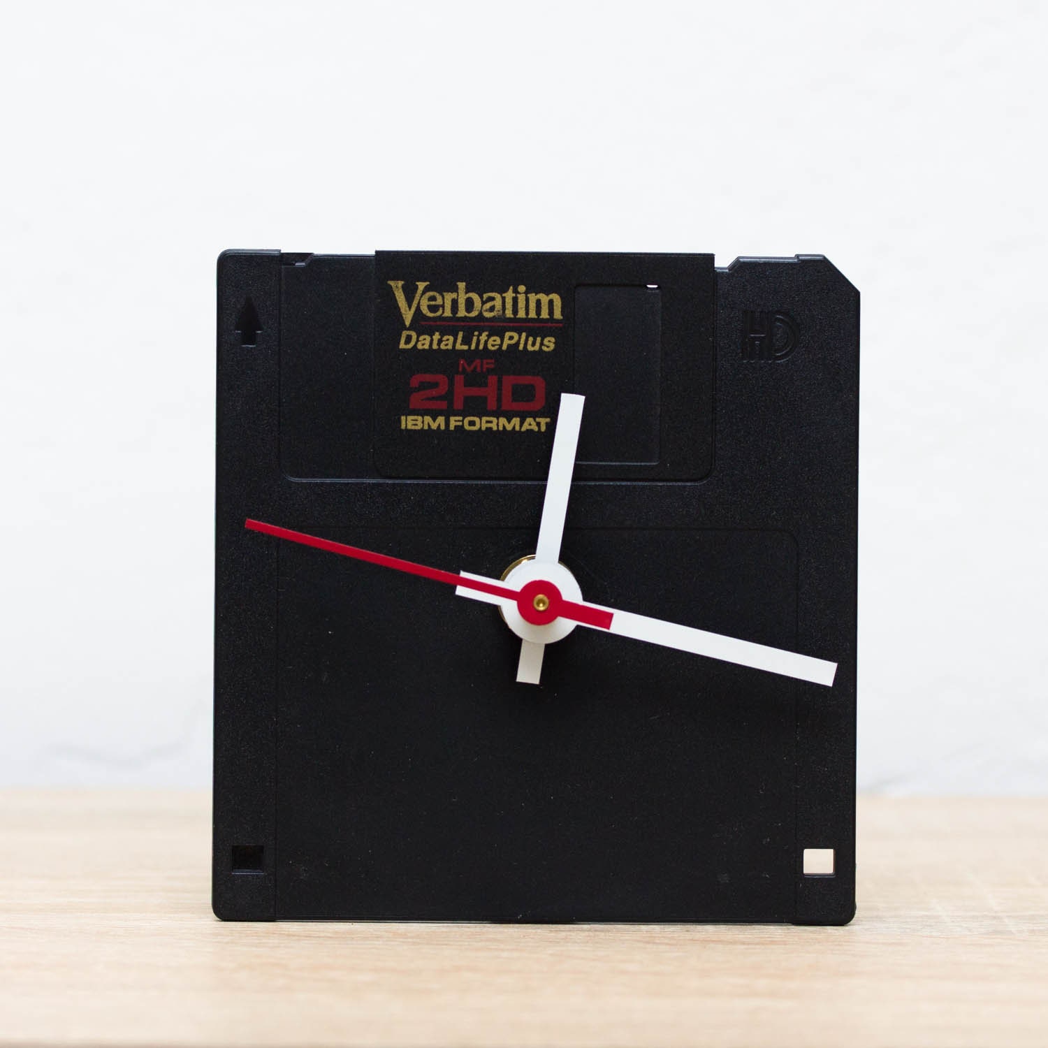 Unique Desk clock black recycled floppy disk clock ready to Etsy