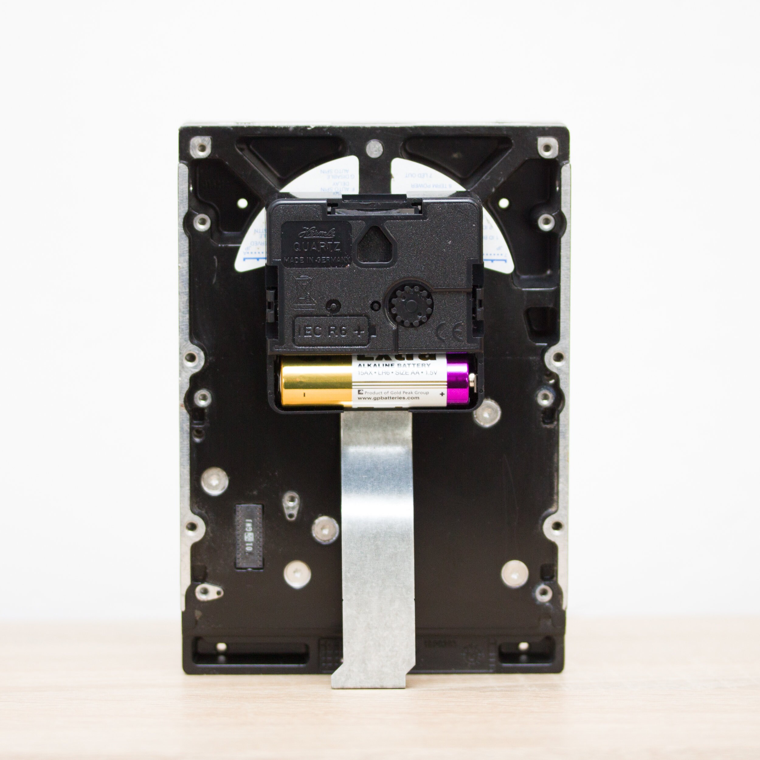 Desk Clock - Recycled Computer Hard Drive Clock - HDD Clock - Gift for ...